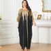 Frauen Kleidung neue metallic Muslimischen robe lose zwei stück kleid_voghion.com
