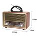 High Quality Wooden Retro Portable Radio Music Player AM/FM/SW Multi-function Bluetooth Speaker Subwoofer Card Audio Caixadesom_voghion.com