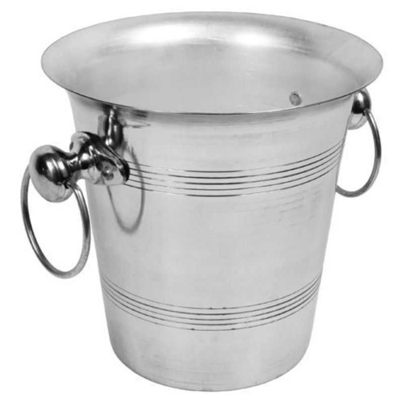 Aluminium Wine Bottle Cooler Ice Bucket Champagne Bucket 4 L~ 7pt Bar Party_voghion.com