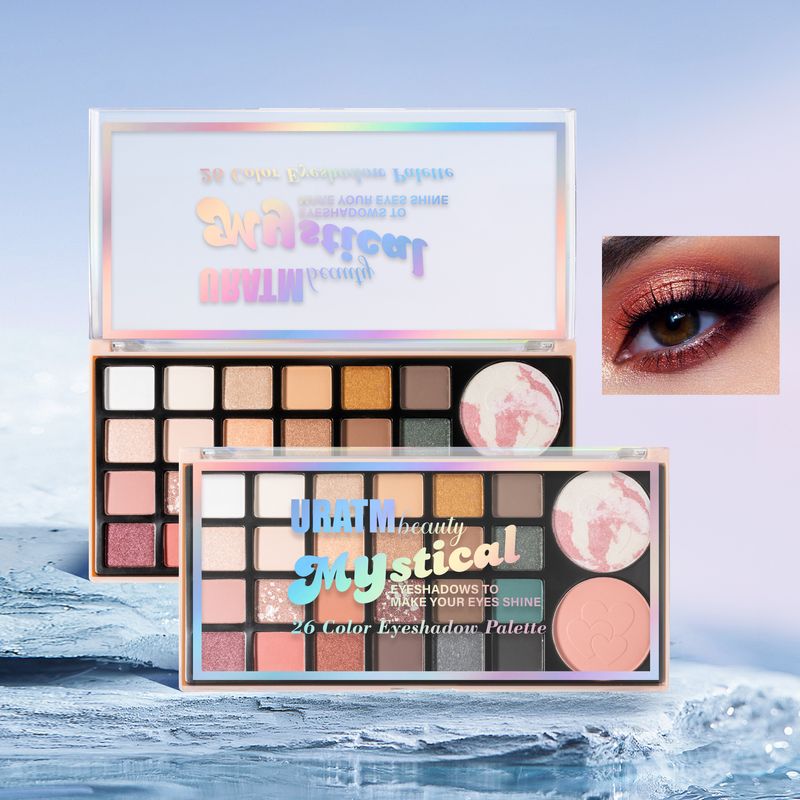 URATM 26-Color Multifunctional Eyeshadow Palette - Matte Shimmer Highlighter Blush All-in-One, Ultra-Pigmented Long-Lasting Pro Makeup Palette_voghion.com
