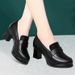 Soft Sole Comfortable German Training Shoes Casual Leather Sports Board Shoes Lightweight Single Shoes Women_voghion.com