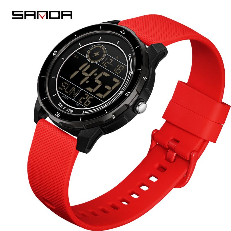 Digital Sports Watch With Multi-Function, Waterproof, LED Backlight, Stopwatch, Alarm For Outdoor, Running, Hiking Waterproof Electronic Watch_voghion.com