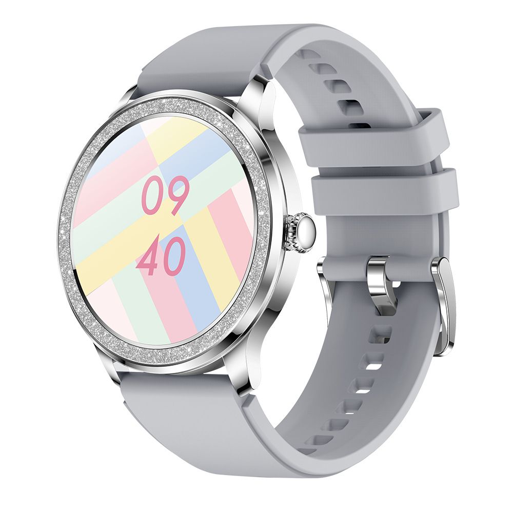 Montre connectée pour femme avec notifications, contrôle de la musique, suivi de la fréquence cardiaque et du sommeil, modes multisports, autonomie de 14 jours._voghion.com
