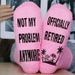 Unisex Pink dispensing socks sweet not my problem anymore_voghion.com
