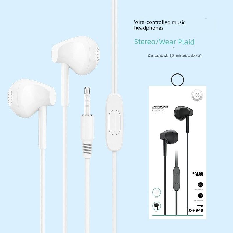 Offerta speciale con cavo per telefono cellulare Oppo Huawei Vivo Computer Auricolare con foro rotondo da 3,5 mm con microfono di alta qualità_voghion.com