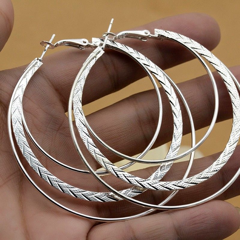 Boucles d'oreilles tendance pour femmes, grandes, rondes et tendance_voghion.com