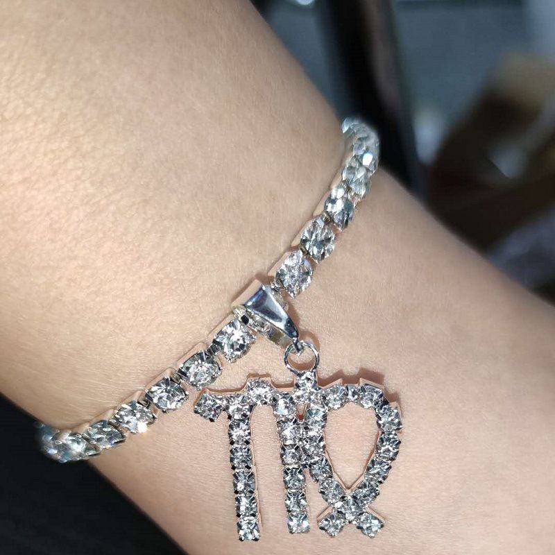 Grafik Strass Konstellation Fußkettchen Persönlichkeit All-Match Boutique Diamant Fußkettchen Fußkettchen_voghion.com