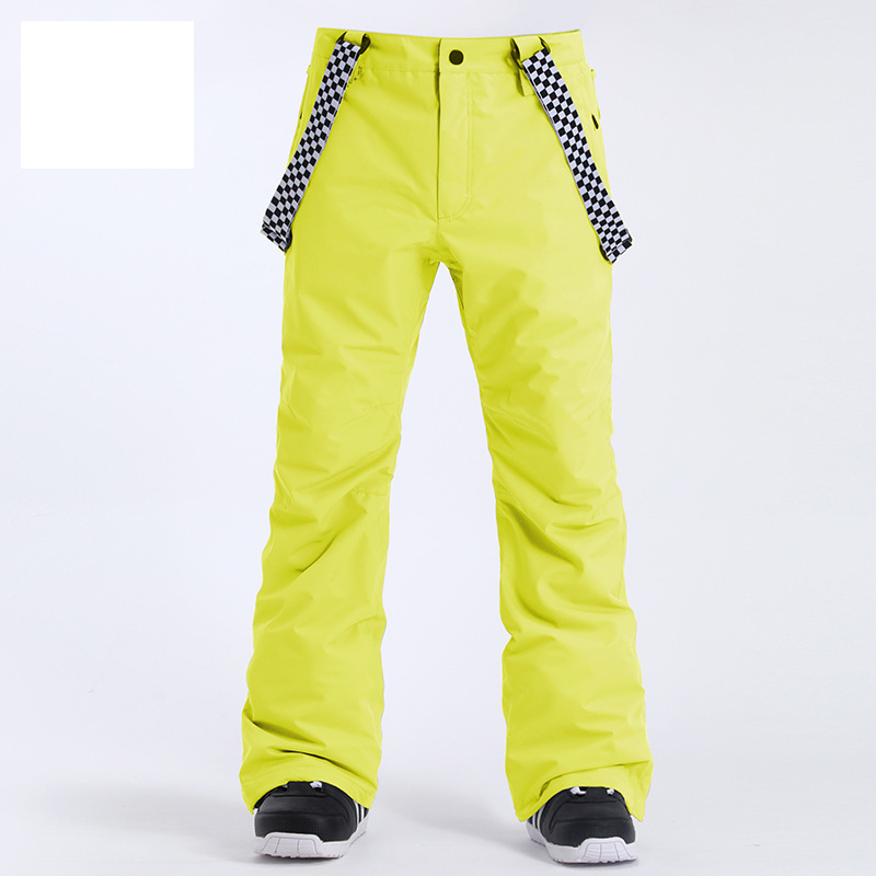 Ski Men's overalls windproof waterproof thick warm adult single and double board sports outdoor ski pants_voghion.com