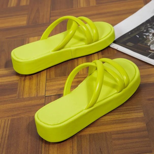 Flat 2023 sommar nya kvinnor bär vilda strandtofflor casual mode damskor._voghion.com