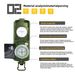 English K4074 High Precision Professional Outdoor Multi-Function Accurate Geological Compass Tactical North Finder_voghion.com