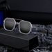 Retro Screwless Polarized Sunglasses Men's Square Frame Sunglasses Men Sunglasses_voghion.com