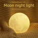 Lampada da comodino creativa con luce notturna a forma di luna 3D, regalo per fidanzata, migliore amica, compleanno_voghion.com