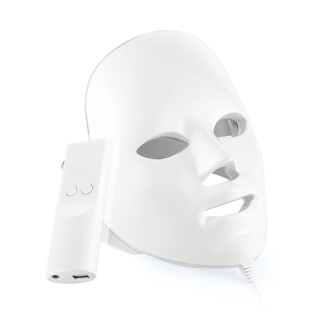 Minimalism 7 Colors LED Facial Mask Photon Therapy Anti-Acne Wrinkle Removal Skin Rejuvenation Face Skin Care Tools_voghion.com