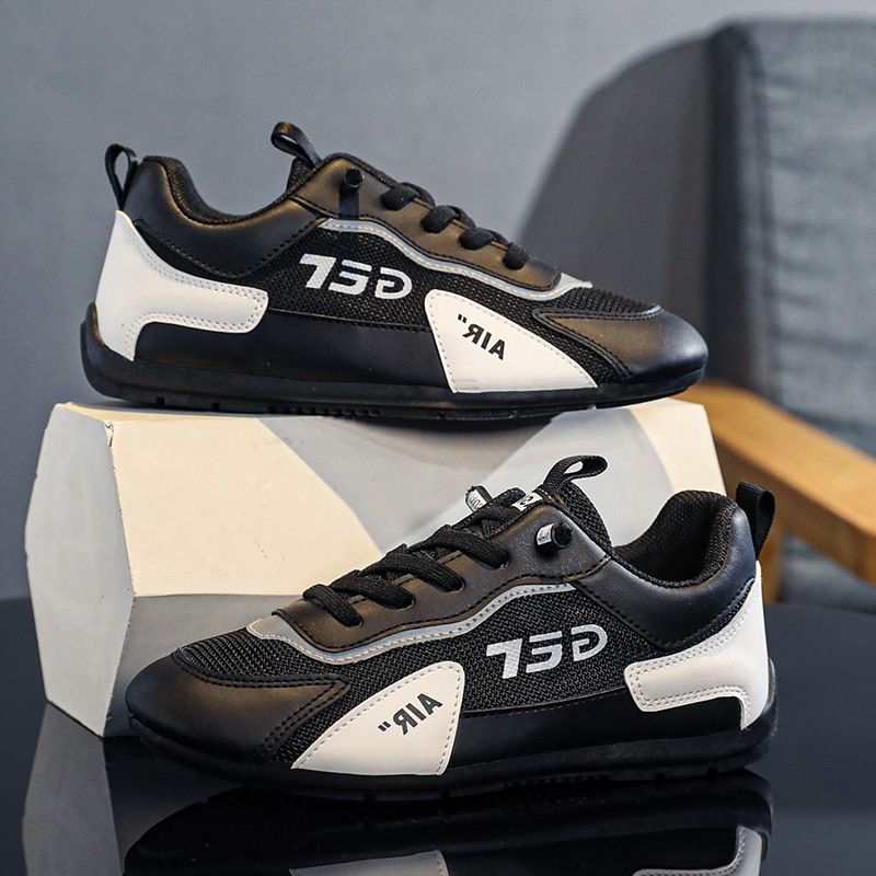 Buty dziecięce chłopięce buty 2024 wiosna i jesień nowe dziecięce siatkowe buty sportowe czarne średnie i duże dzieci chłopcy_voghion.com