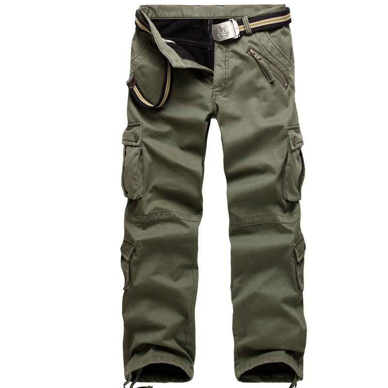 Pantalon de Camouflage pour hommes d'hiver avec polaire épaissie chaude salopette multi-sacs pantalon en coton pantalon pour homme pantalon Long_voghion.com