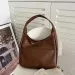 Yeni Kadın Vintage Hobo Trendy Kova PU Katı Omuz Çantası Büyük Kapasiteli Retro Tote Çanta Yumuşak Koltuk Altı Günlük Arkadaşlık_voghion.com