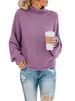 Grober Rollkragenpullover für Damen_voghion.com