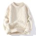 Pure Cross-Border Autumn And Winter New Men's Thickened Youth Student Casual Knitted Sweater Warm Clothing_voghion.com