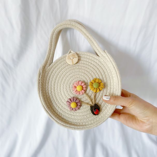 Handwoven Round Straw Bag - Vintage Boho Crossbody Purse For Women (Casual & Beach)_voghion.com