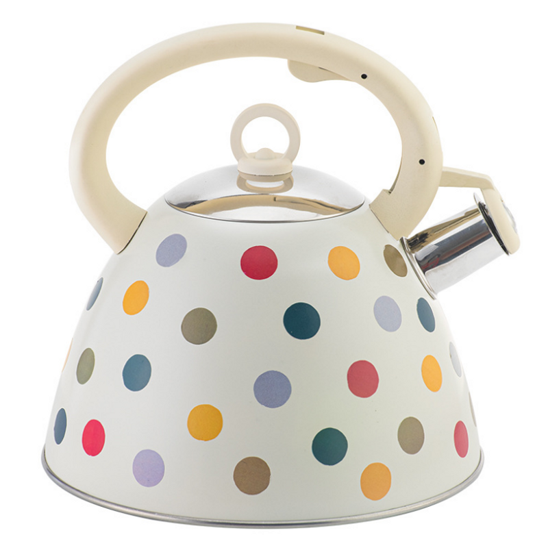 BD076A3L natural gas stove whistle kettle European new wave point kettle 3L large capacity kettle Nordic American one key open kettle without BPA _voghion.com