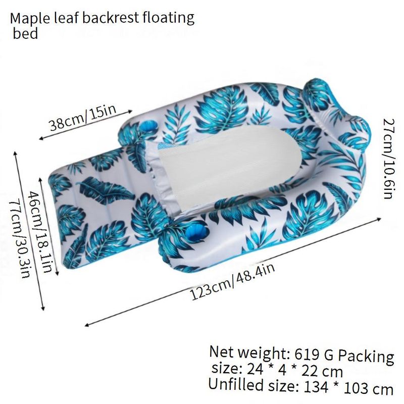 Aufblasbarer Premium-Pool-Loungesessel aus PVC, extra dicke Rückenlehne, schwimmender Sessel für Erwachsene, strapazierfähiges Luftsofa für das Schwimmbad am Strand, See_voghion.com