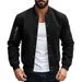 Retro-Baseballjacke für Herren – Schwerer Wildleder-Cardigan mit Knopfleiste vorne, Vintage-Fliegerbomber-Stil_voghion.com