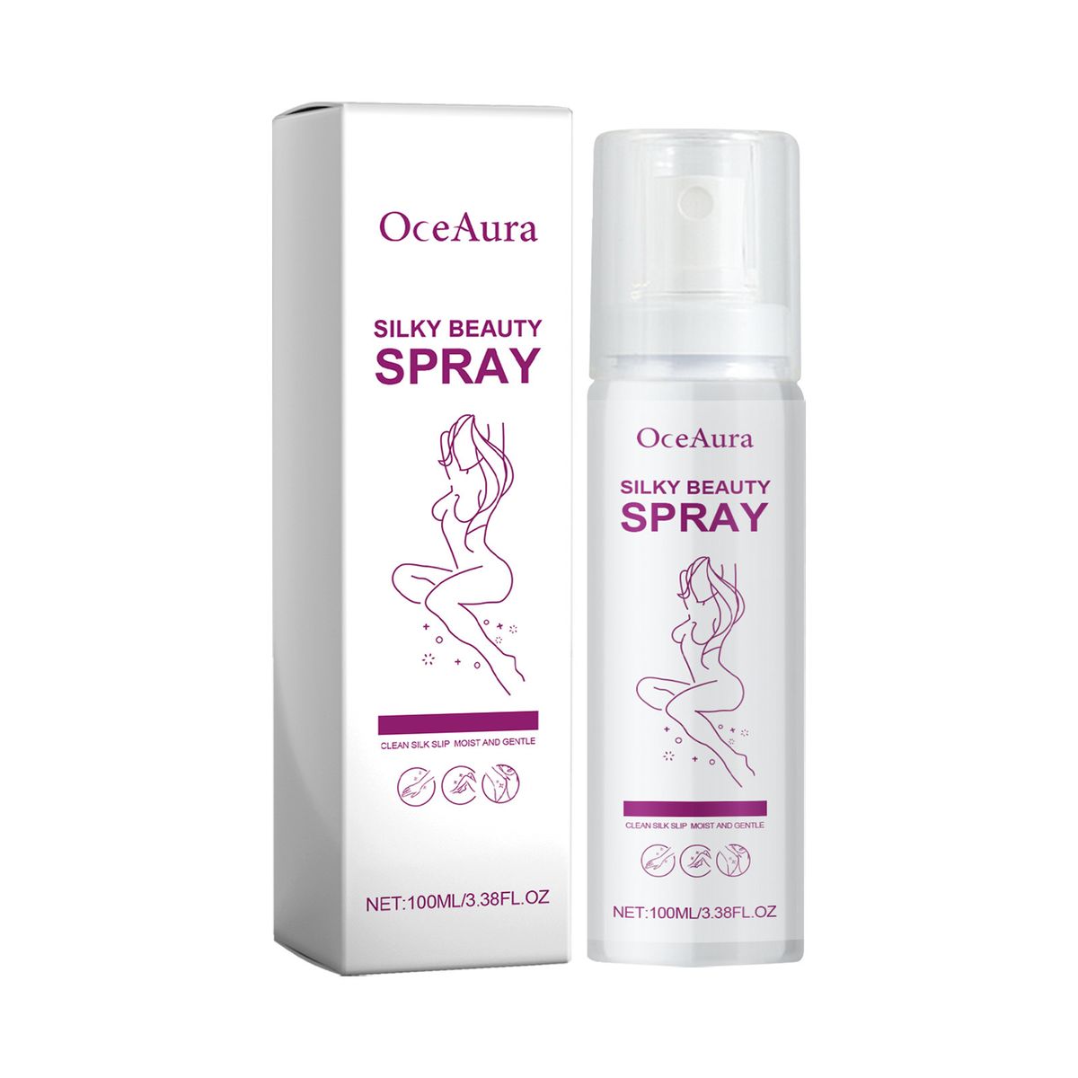 OceanAura mousse suave e indolor, spray de remoção de pelos nas axilas, mãos, pernas e corpo_voghion.com