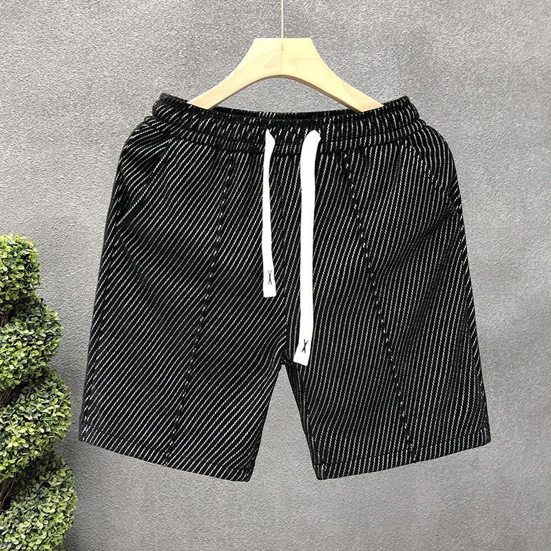 Vêtements pour hommes, shorts à rayures diagonales, pantalons décontractés, shorts de sport amples, vêtements d'extérieur respirants pour l'été, pantalons de plage_voghion.com