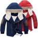 Piumino invernale con cappuccio per ragazzi – Cappotto trapuntato spesso con cerniera diagonale (110-160 cm) – Antivento e foderato in pile – Stile coreano alla moda_voghion.com