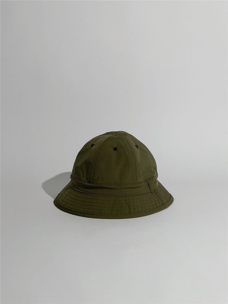 Outdoor leisure anti-ultraviolet quick-drying dome bucket hat Japanese street solid color basin hat sun protection camping hat men_voghion.com