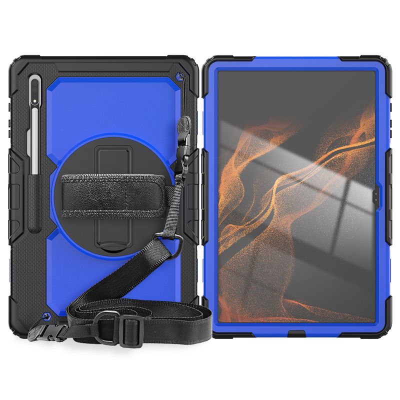 Duty armadura pesada para samsung galaxy tab s8 ultra inteligente tablet caso para 12.4 samsung s7 plus a8 10.5x200 a let_voghion.com