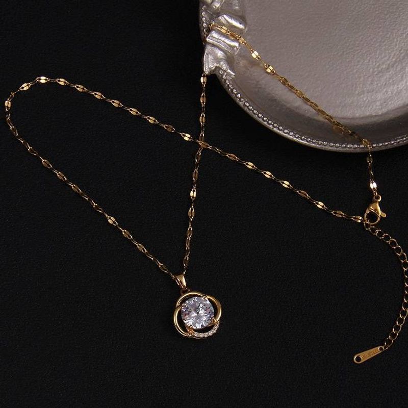 Necklaces Gemstone Necklace For Women, Niche Design, Ins Style, Moissanite Diamond Jewelry Four Leaf Clover Pendant Accessories_voghion.com