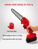 21V Cordless Mini Chainsaw – Lightweight One-Handed Electric Pruning Saw For Garden, Wood Cutting & DIY (Brushless Motor, Oil-Port Design)_voghion.com
