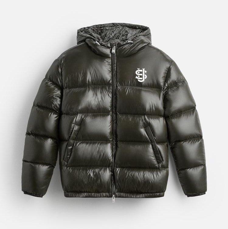 Gothic Hip-Hop Reversible Puffer Jacket, High-Street Embroidered Coat, Minimalist Winter Outerwear_voghion.com