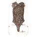 New Women's Fashion Leopard Print Asymmetric Slim Fit Pleated Mesh Jumpsuit Shorts_voghion.com
