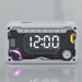 Nuovo prodotto transfrontaliero V3 Orologio da tavolo portatile con illuminazione RGB Mecha trasparente, piccolo altoparlante Bluetooth a cannone_voghion.com