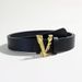 Women's Belts Fashionable, Simple And Purely Decorative, Versatile Ins Style V Shaped Buckle Black Jeans Belt_voghion.com