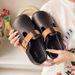 New Closed-Toe For Women, Summer Flat Platform Internet Celebrity Style Slip-On Half Slippers_voghion.com