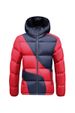 Men's Lightweight Winter Jacket With Graphene Lining, Contrast Color Design, Thickened Hooded Zip-Up Coat For Casual & Outdoor Activities_voghion.com