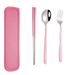 3pcs / Set Portable Stainless Steel Tableware_voghion.com