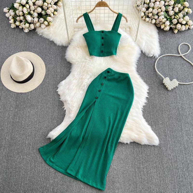 Gilet deux pièces pour femmes, gilet amincissant avec fente latérale, taille haute, avec coussin de poitrine, col licou, costume girly spice girl_voghion.com