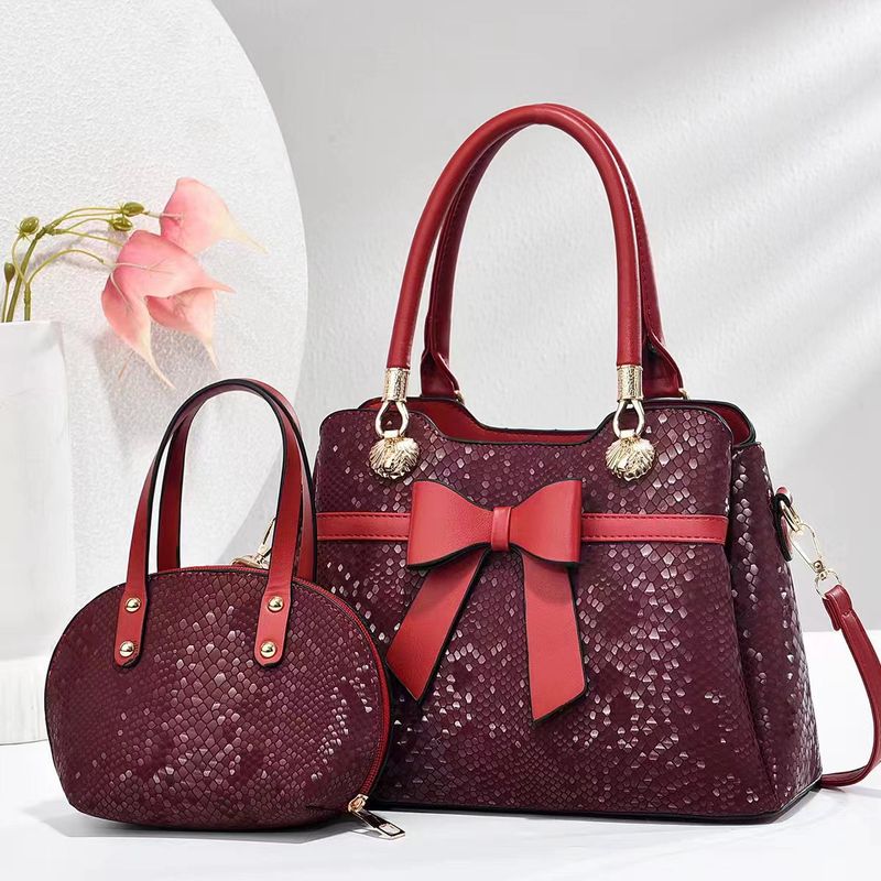 Borse da donna, borse per mamma e bambino con fiocco, borse da donna con motivo a serpente, borse a tracolla con texture,_voghion.com