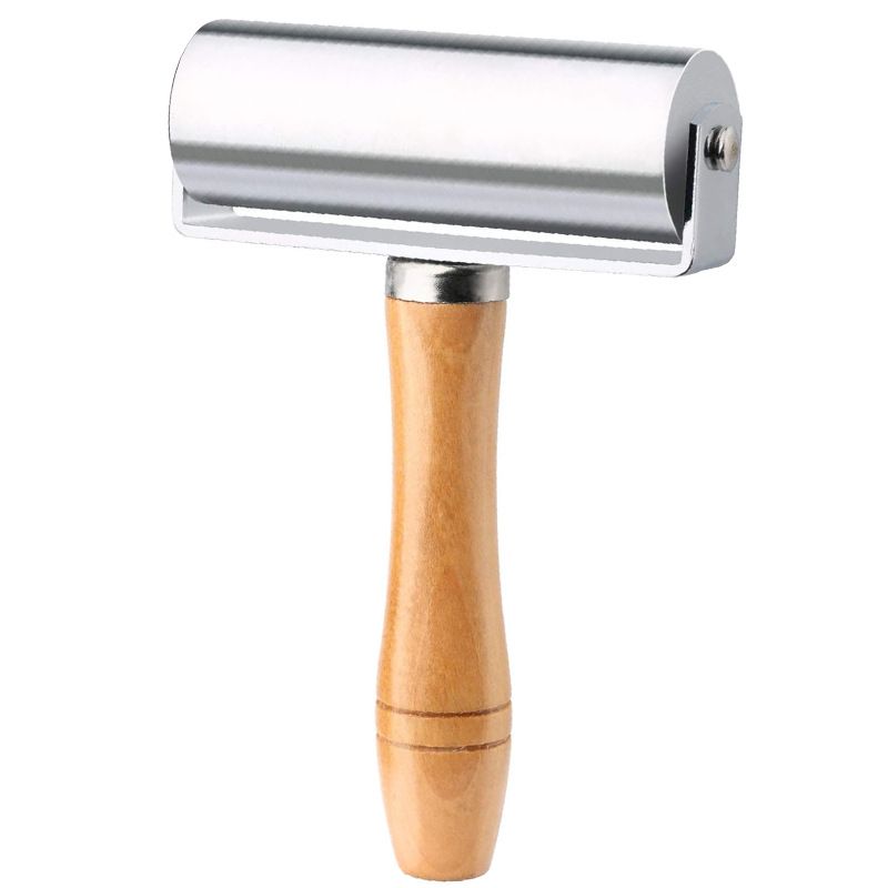1 buc. rolă de împingere de 10 cm rolă de mâner din lemn originală unealtă de sertizare din piele Instrument de sertizare a pielii role mare de fier_voghion.com