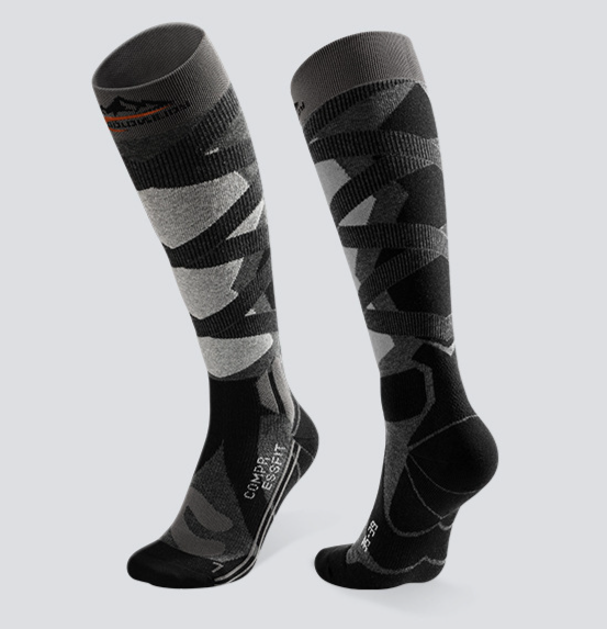 Winter Professional Wool Long Ski Warm Quick-Dry Outdoor Travel Windproof Cold-Proof High Tube Socks DWZ04_voghion.com