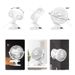 Ventilatore da scrivania ricaricabile tramite USB con clip - Silenzioso e portatile per ufficio, casa e dormitorio (3 velocità regolabili, batteria a lunga durata)_voghion.com