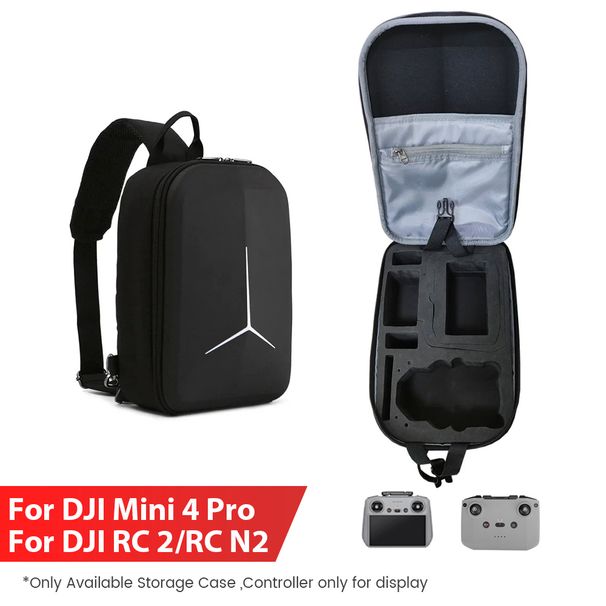 För DJI Mini förvaringsryggsäck budbärarficka bröstficka bärbar modebox mini 4 Pro axelväska tillbehör_voghion.com