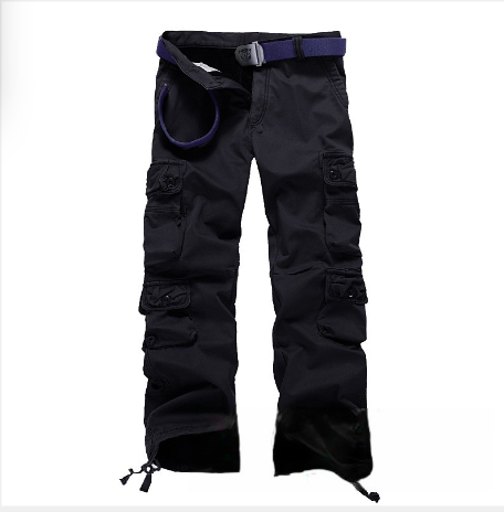 Herrbyxor vinterfleece varm overall Friluftsbyxor stora storlekar multi-bag casual byxor_voghion.com