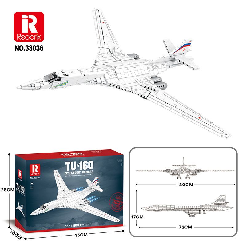 Military Strategic Bomber Building Blocks Set - 160 PCS DIY Aircraft Model Toy For Boys & Adults, Creative Educational STEM Gift (33036)​_voghion.com