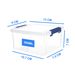 Clear Plastic Storage Boxes With Clip Lids Home Office Kitchen Stackable Boxes_voghion.com