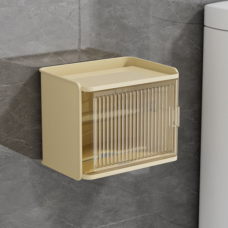 Waterproof Bathroom Tissue Holder No-Drill Transparent Toilet Paper Dispenser With Strong Adhesive Wall Mounted For Shower WC_voghion.com